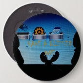 Ein gesegnetes Weihnachten - ein festes digitales Button (Vorne & Hinten)