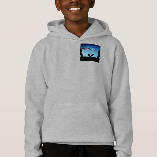 Ein gesegnetes Weihnachten - ein festes digitales Hoodie (Vorderseite)