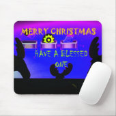 Ein gesegnetes Weihnachten - ein festes digitales Mousepad (Mit Mouse)