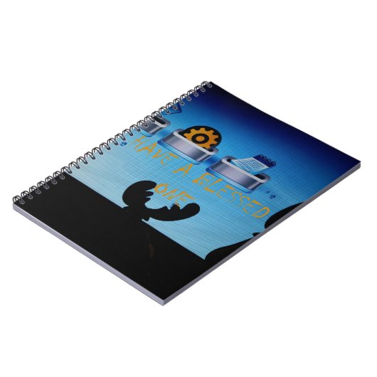 Ein gesegnetes Weihnachten - ein festes digitales Notizblock (Linke Seite)