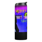 Ein gesegnetes Weihnachten - ein festes digitales Thermosbecher (Nach links gedreht)