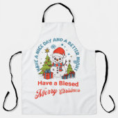 Ein gesegnetes Weihnachten und ein glückliches Neu Schürze (Vorderseite)