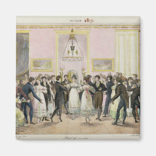 Ein Gesellschafts-Ball, graviert von Charles Magnet