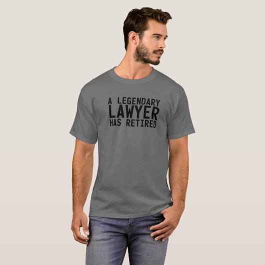 EIN GESETZGEBLICHER RECHTSANWALT HAT Funny Retirem T-Shirt (Vorne ganz)