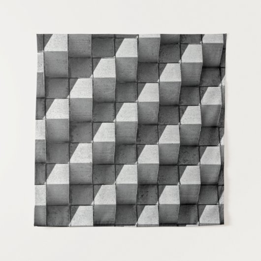 Ein Gesicht der "Vier-Seiten-Pyramide" Skulptur in Wandteppich (Vorderseite (Horizontal))