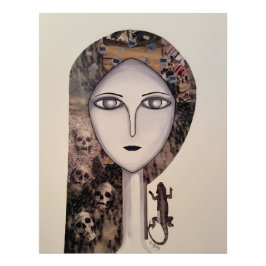 Ein Gesicht zwischen den Welten Fotodruck