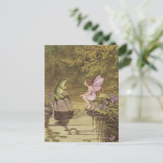 ein Gespräch. Postkarte (Stehend Vorderseite)