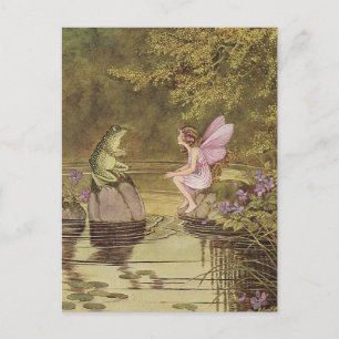 ein Gespräch. Postkarte