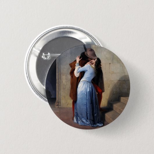 Ein gestohlener Moment: Ein Kuss durch das Button  (Vorne & Hinten)