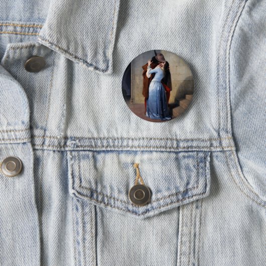 Ein gestohlener Moment: Ein Kuss durch das Button  (Beispiel)