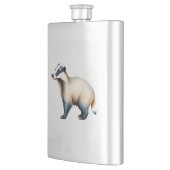 Ein gestreifter Dachs Flachmann (Links)