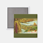 Ein gesunder Erntedank; Indischer Mais und Hystack Magnet (Vorderseite/Rückseite)