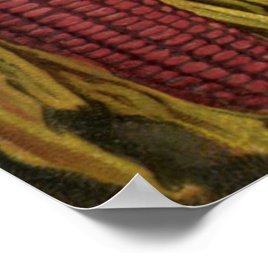 Ein gesunder Erntedank; Indischer Mais und Hystack Poster (Ecke)