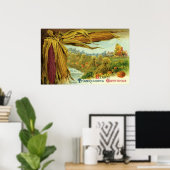 Ein gesunder Erntedank; Indischer Mais und Hystack Poster (Heimbüro)