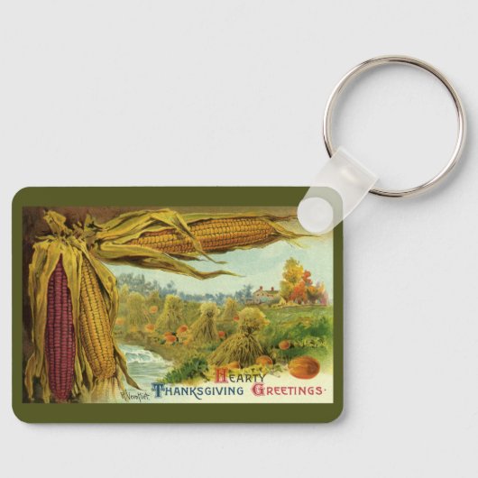Ein gesunder Erntedank; Indischer Mais und Hystack Schlüsselanhänger (Vorderseite)