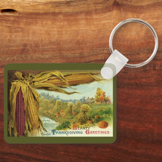Ein gesunder Erntedank; Indischer Mais und Hystack Schlüsselanhänger (Vorderseite)