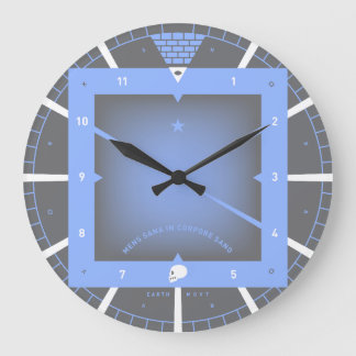 Ein gesunder Geist in einem gesunden Körper Große Wanduhr