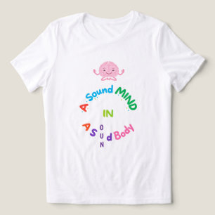 Ein gesunder Geist in einem gesunden Körper - süße Tri-Blend Shirt