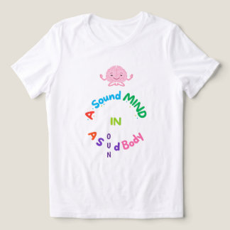 Ein gesunder Geist in einem gesunden Körper - süße Tri-Blend Shirt