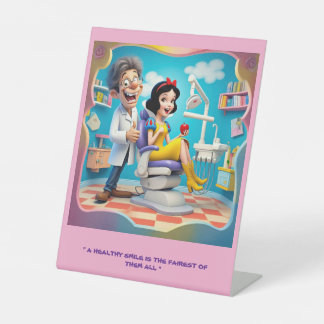 " EIN GESUNDES LÄCHELN IST DER FAIREST VON IHNEN A SOCKELSCHILD