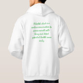 Ein gesundheitlicher Karo ist eine routinemäßige P Hoodie (Rückseite)