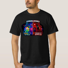 Ein geteiltes Haus - Roblox Dndys Wrld gegen Tierk T-Shirt