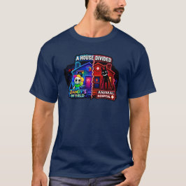 Ein geteiltes Haus - Roblox Dndys Wrld gegen Tierk T-Shirt