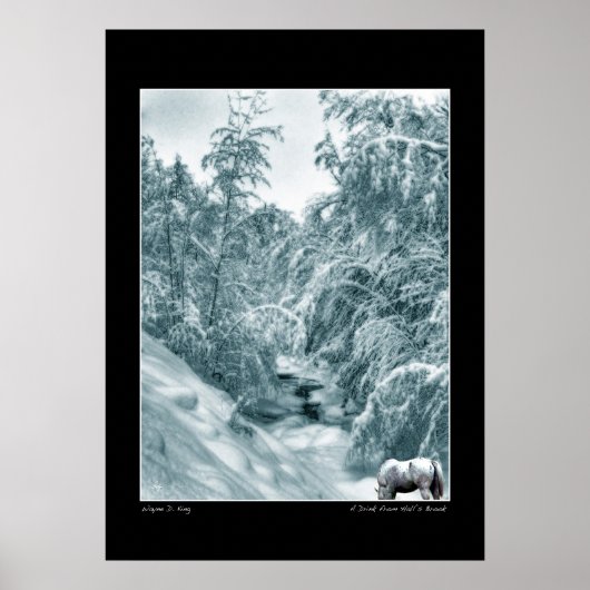 Ein Getränk aus den Hallen Brook Poster (Vorne)