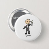 Ein Getränk für den Bräutigam-Button Button (Vorne & Hinten)