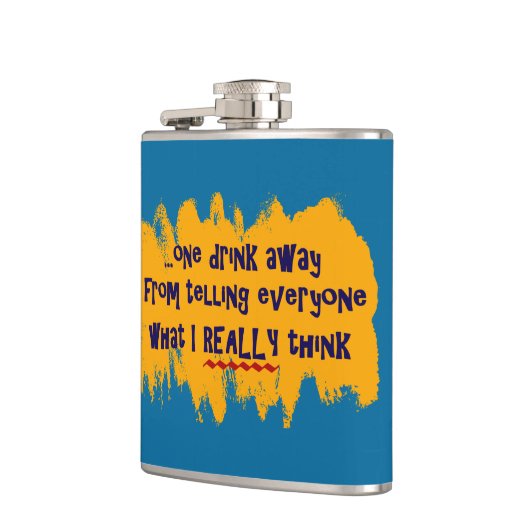 Ein Getränk weg… Flachmann (Links)