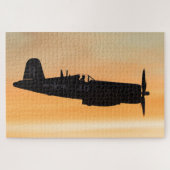 Ein gewachsener F4U-Korsair-Kampf Puzzle (Horizontal)