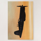 Ein gewachsener F4U-Korsair-Kampf Puzzle (Vertikal)