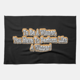 "Ein Gewinner zu sein" Niedliches Design. Jetzt ka Geschirrtuch