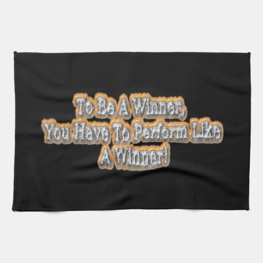 "Ein Gewinner zu sein" Niedliches Design. Jetzt ka Geschirrtuch (Horizontal)