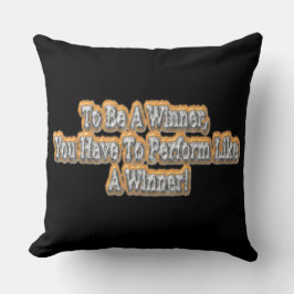 "Ein Gewinner zu sein" Niedliches Design. Jetzt ka Kissen