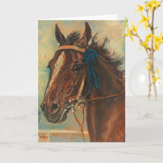 Ein Gewinnpferd | Ludwig Koch Karte (Gelbe Blume)