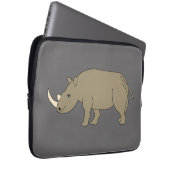 Ein gezeichnetes Nashorn. Laptopschutzhülle (Vorne Rechts)