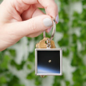 Ein giftiger Mond über der Erdatmosphäre 2 Schlüsselanhänger (Hand)