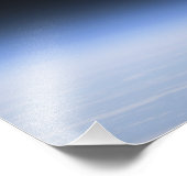 Ein giftiger Mond über der Erdatmosphäre Fotodruck (Ecke)