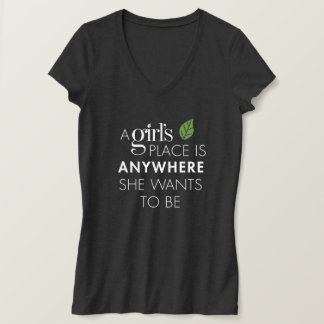 Ein Girl's Place Dark Heather Gray T - Shirt