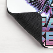 Ein glänzender, metallischer Engel mit Flügeln, Y2 Mousepad (Ecke)