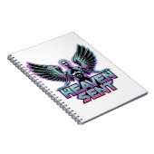 Ein glänzender, metallischer Engel mit Flügeln, Y2 Notizblock (Rechte Seite)