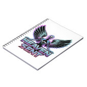 Ein glänzender, metallischer Engel mit Flügeln, Y2 Notizblock (Linke Seite)