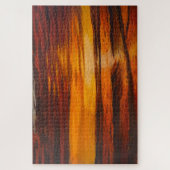 Ein glänzender orangefarbener Sonnenuntergang, dur Puzzle (Vertikal)