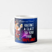 Ein Glas aus Schottland für Sie Kaffeetasse (Vorderseite Links)