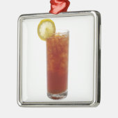 Ein Glas Eisteer Silbernes Ornament (Links)