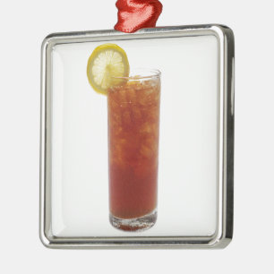 Ein Glas Eisteer Silbernes Ornament