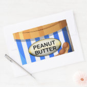 Ein Glas Erdnussbutter Rechteckiger Aufkleber (Umschlag)