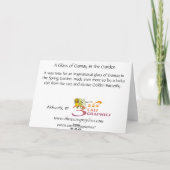 Ein Glas Gamay im Garten Karte (Rückseite)