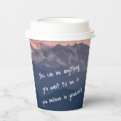 ein Glas Inspiration, um Ihre Fähigkeiten nicht zu Pappbecher (Vorderseite)